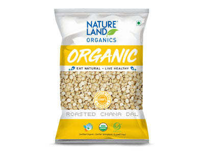 Order Best Natureland's Organic Roasted Chana Dal Online At Orgpick