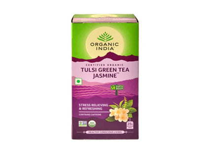 Organic Tulsi Green Tea Jasmine (Organic India)