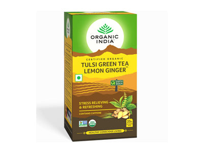 Organic Tulsi Green Tea Lemon Ginger (Organic India)