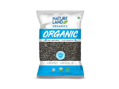 Organic Urad Whole (Nature-Land)